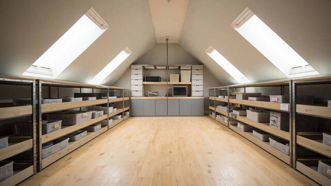 The Easiest (and Cheapest) Ways to Turn Your Attic Into Useful Storage Space