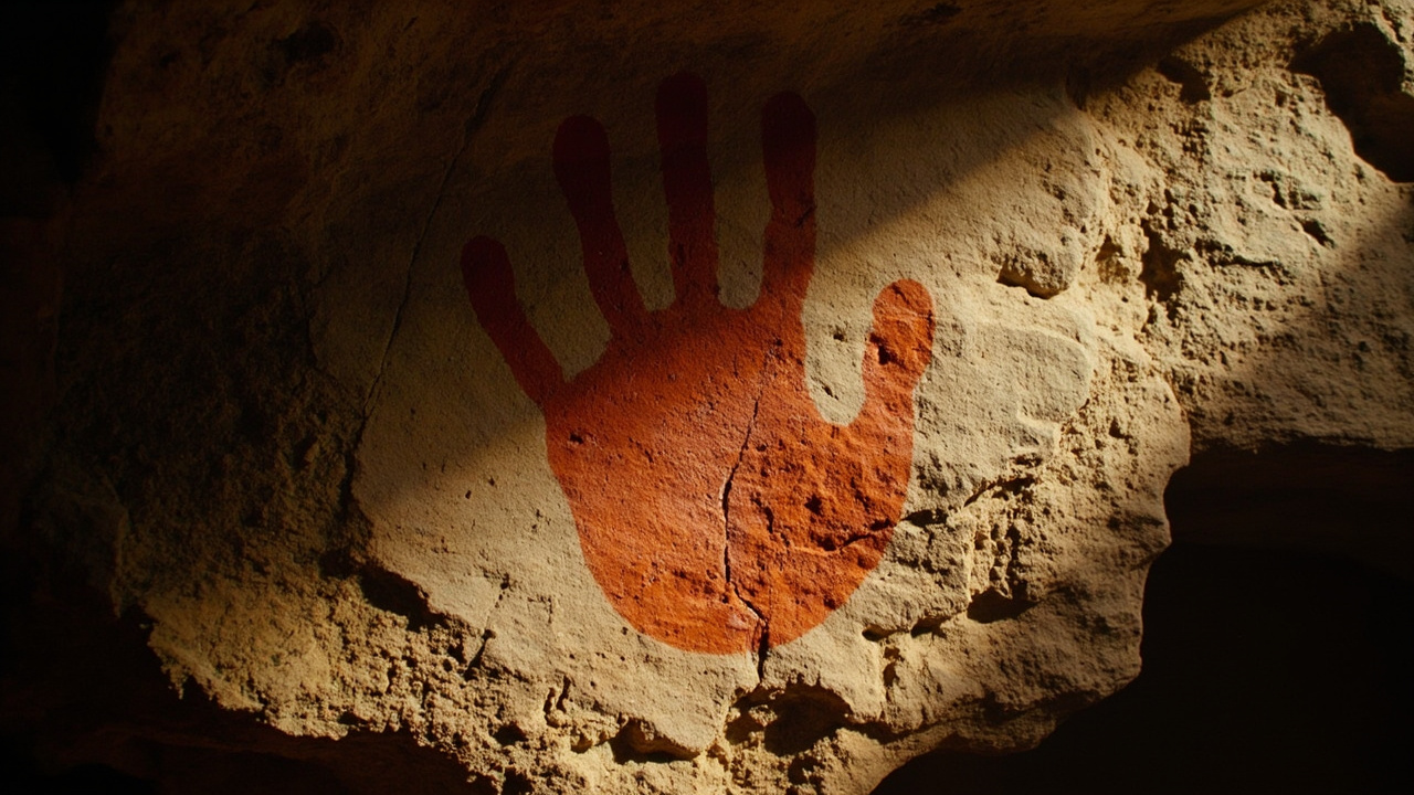 67,000-year-old handprint in Indonesia is world's oldest dated art