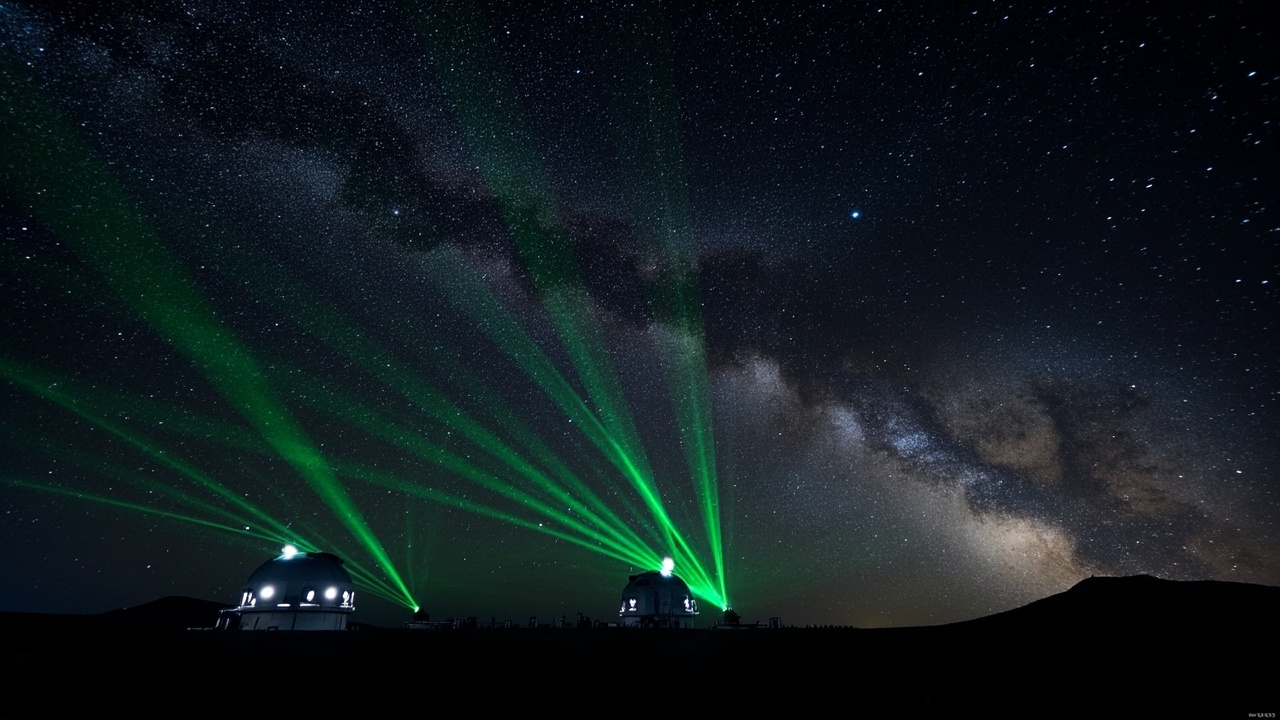 ESO photo shows lasers creating artificial stars above Chile observatory