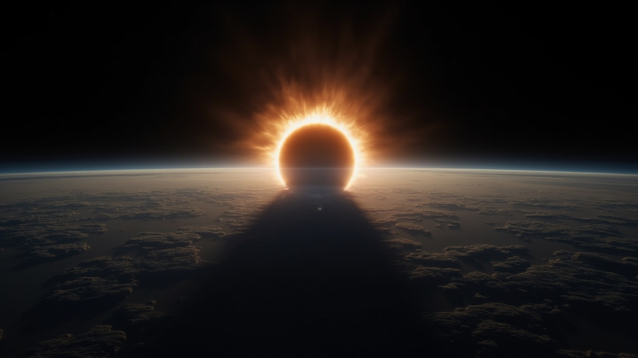 Satellites capture moon's shadow over Antarctica in Feb. 17 solar eclipse