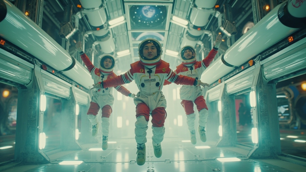 Chinese astronauts film zero-gravity Lunar New Year music video