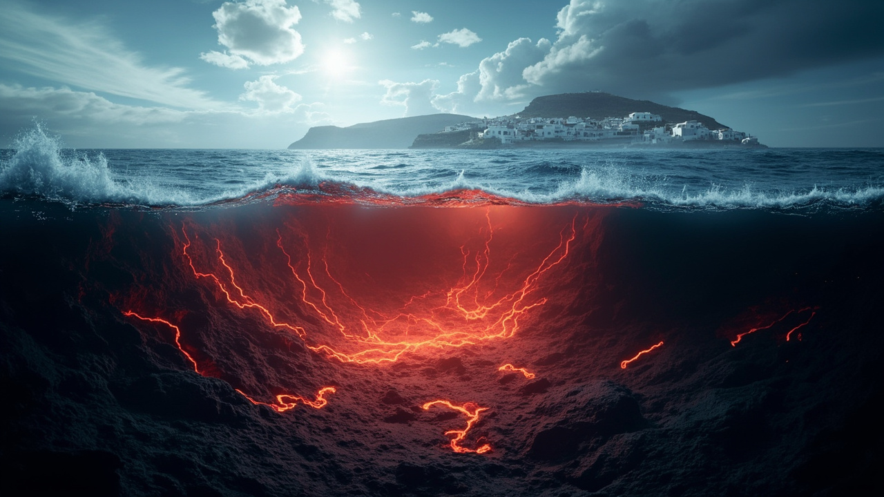 Magma surge triggered 28,000 earthquakes on Santorini in 2025