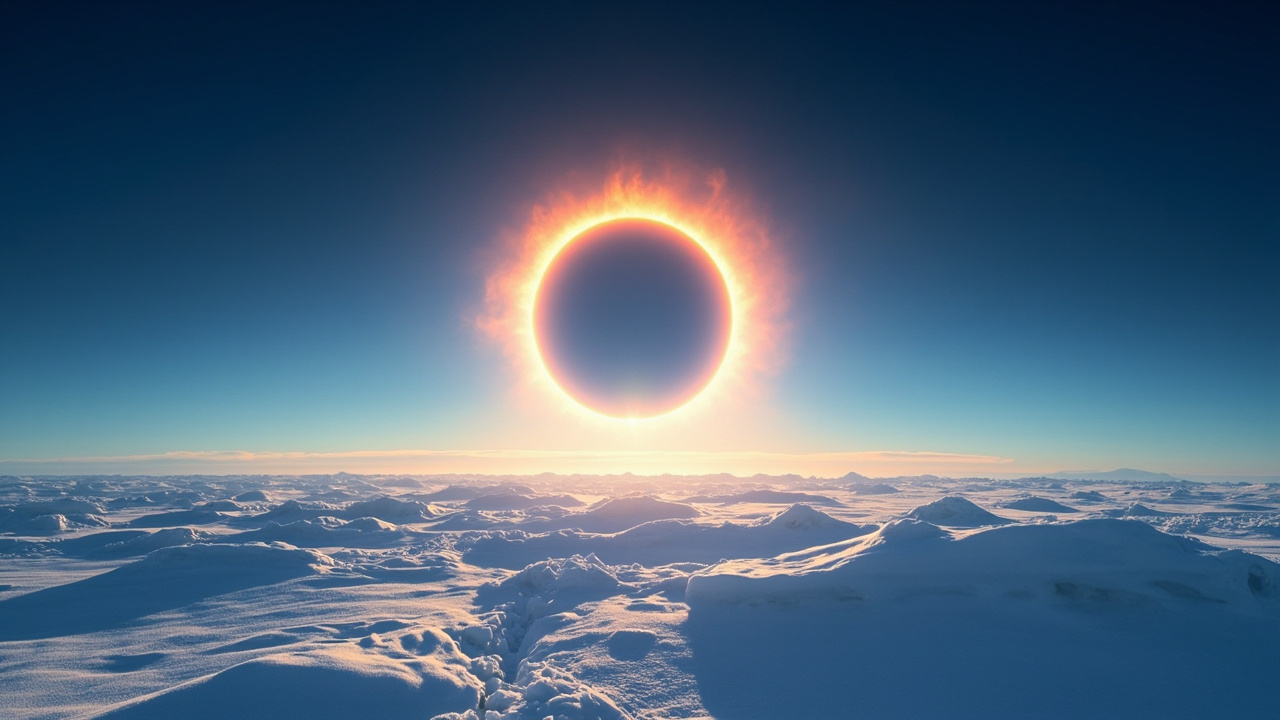 Annular solar eclipse created 'ring of fire' over Antarctica on Feb. 17